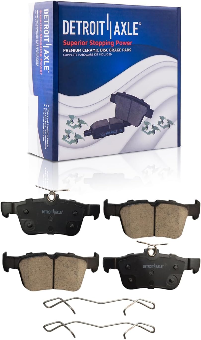 Detroit Axle - Front Rear Drilled Rotors and Ceramic Brake Pads for Ford Edge — image 7