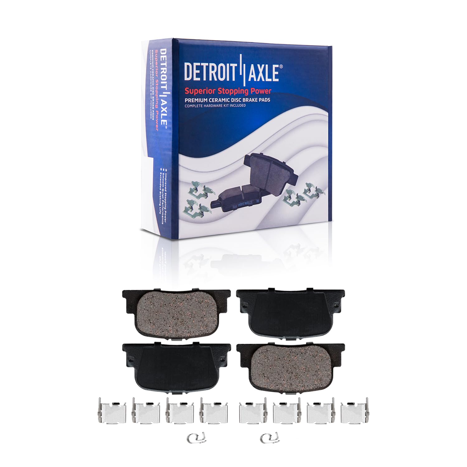 Detroit Axle - Front Rear Drilled Rotors Brake Pads for 2005 2006-2010 Scion tC — image 7