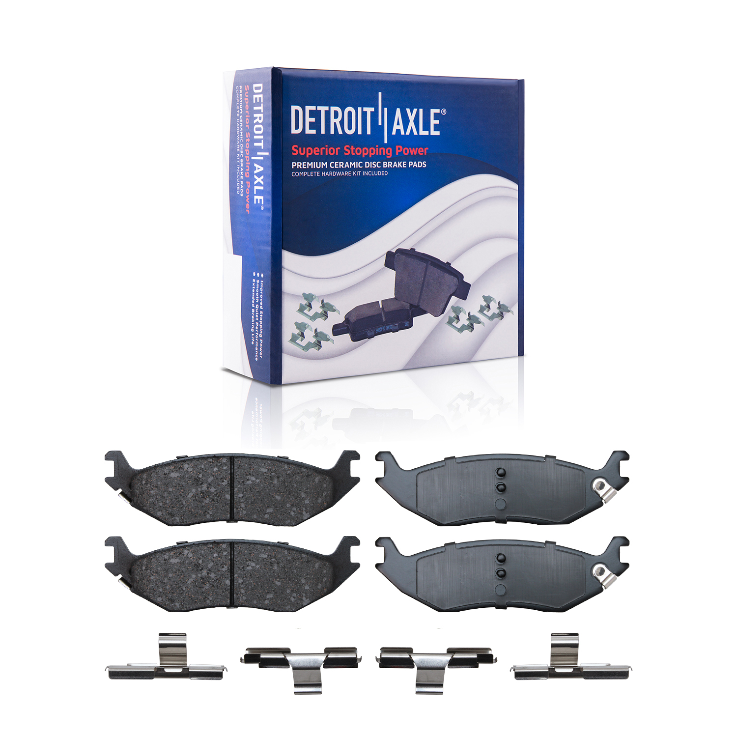 Detroit Axle - 8pc Front Rear Brake Rotors Pads for Dodge Durango Ram 1500 — image 6