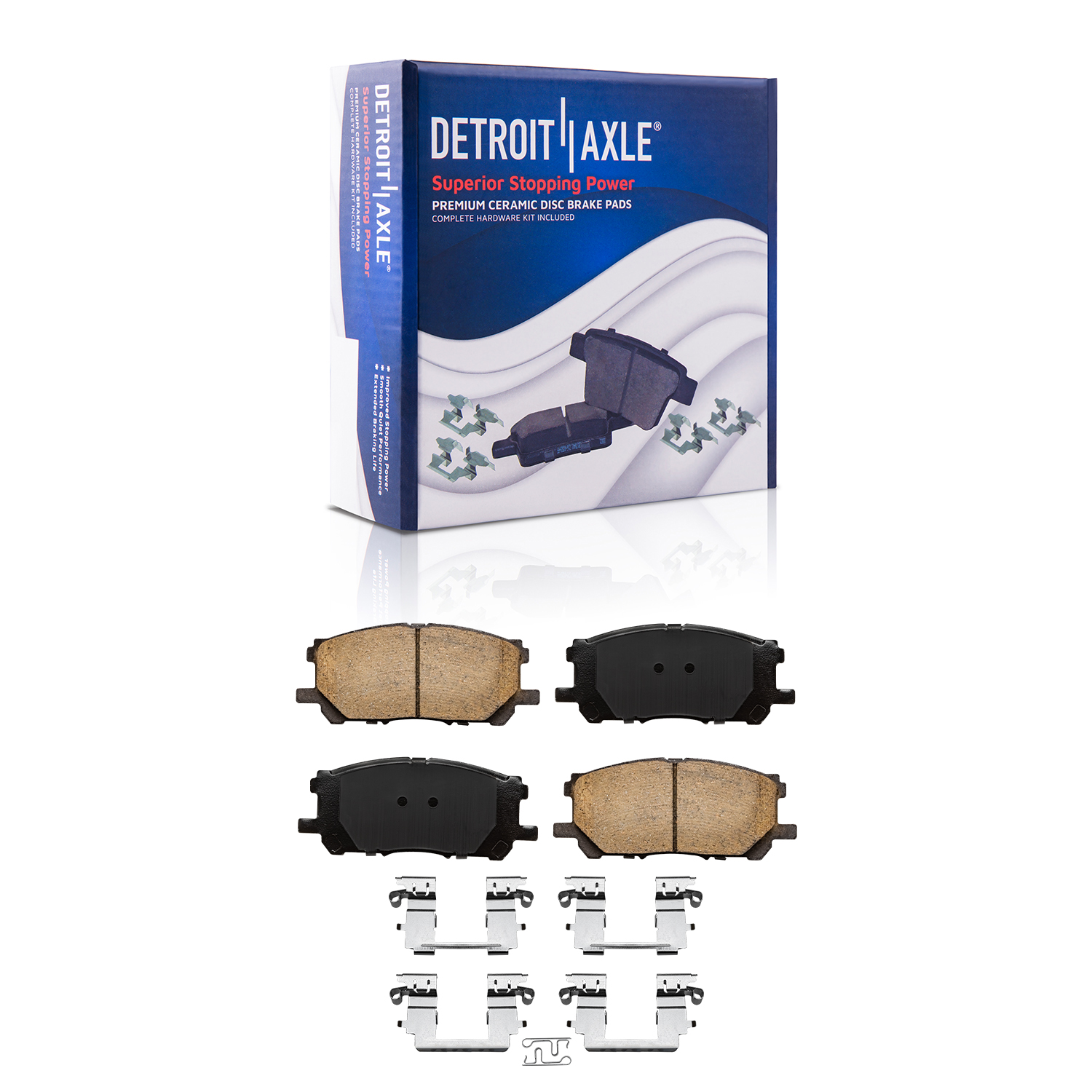 Detroit Axle - Front Rear Rotors Brake Pads for Lexus RX330 RX350 Highlander — image 6