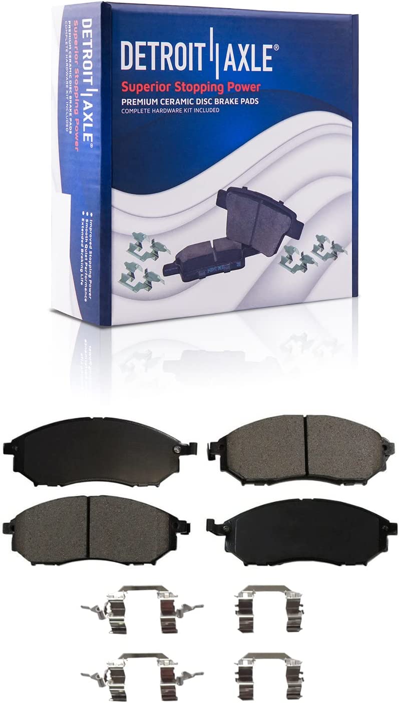 Detroit Axle - Front Rear Drilled Rotors Brake Pads for Infiniti G35 Nissan 350Z — image 6