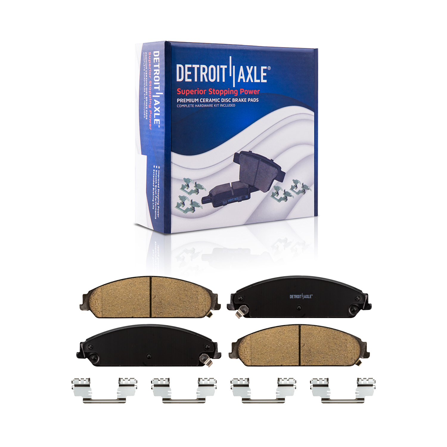 Detroit Axle - Front Rear Disc Rotors Ceramic Brake Pads for Charger Challenger — image 6