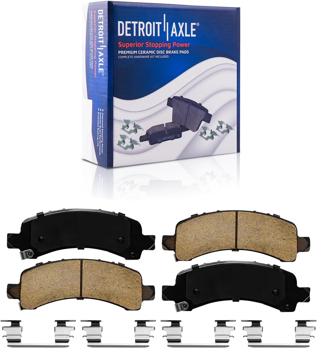Detroit Axle - Front Rear Disc Rotors and Brake Pads for Tahoe Avalanche 1500 — image 7