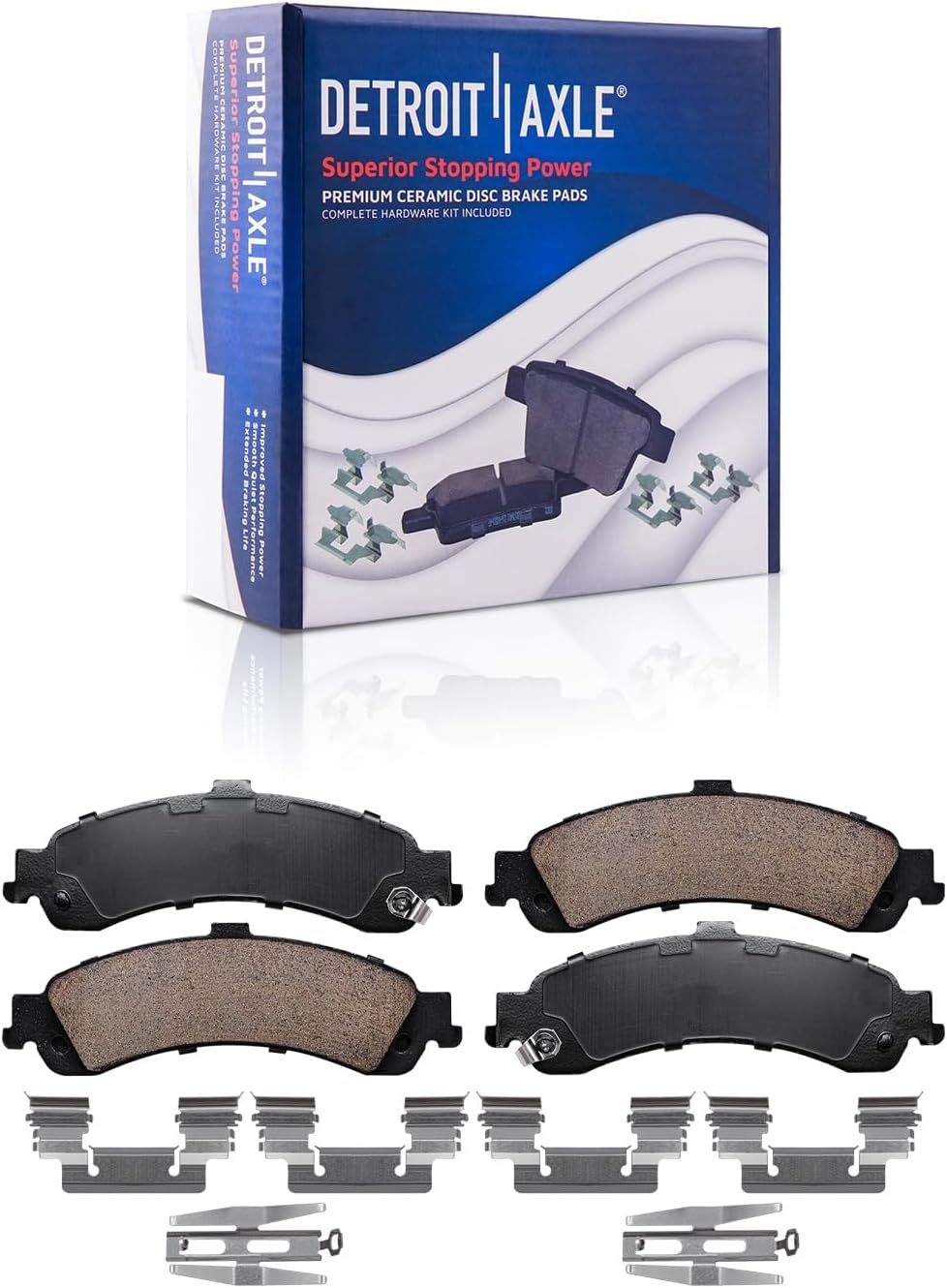 Detroit Axle - Front Rear Disc Rotors Brake Pads Kit for Suburban Yukon XL 1500 — image 7