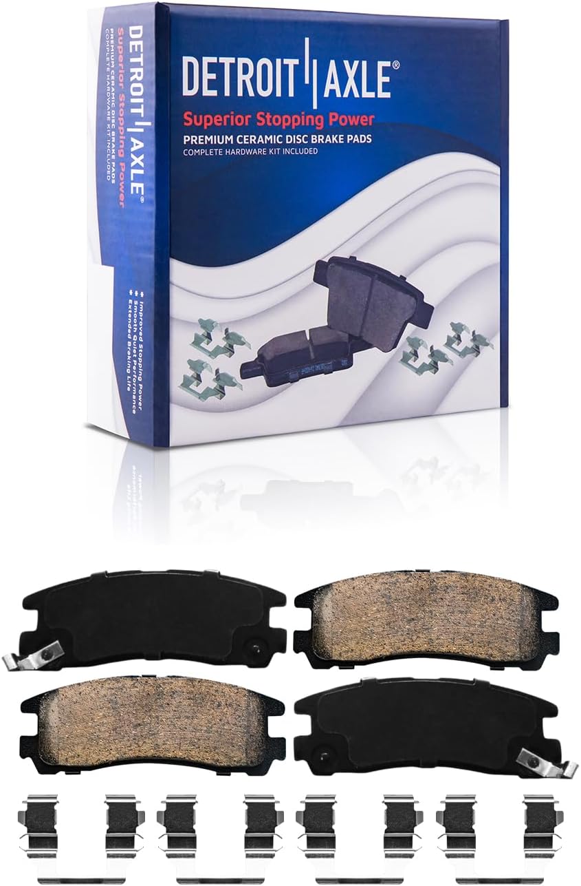 Detroit Axle - Front  Rear Rotors Brake Pads for 2004-2012 Mitsubishi Galant — image 7