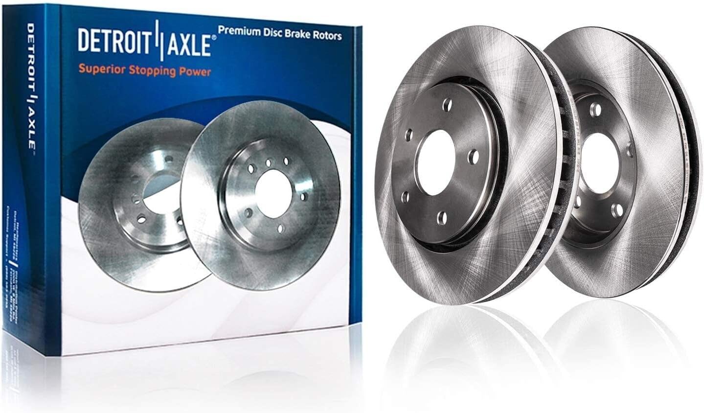 Detroit Axle - Front  Rear Rotors Ceramic Brake Pads for Malibu Cobalt G6 Aura — image 4