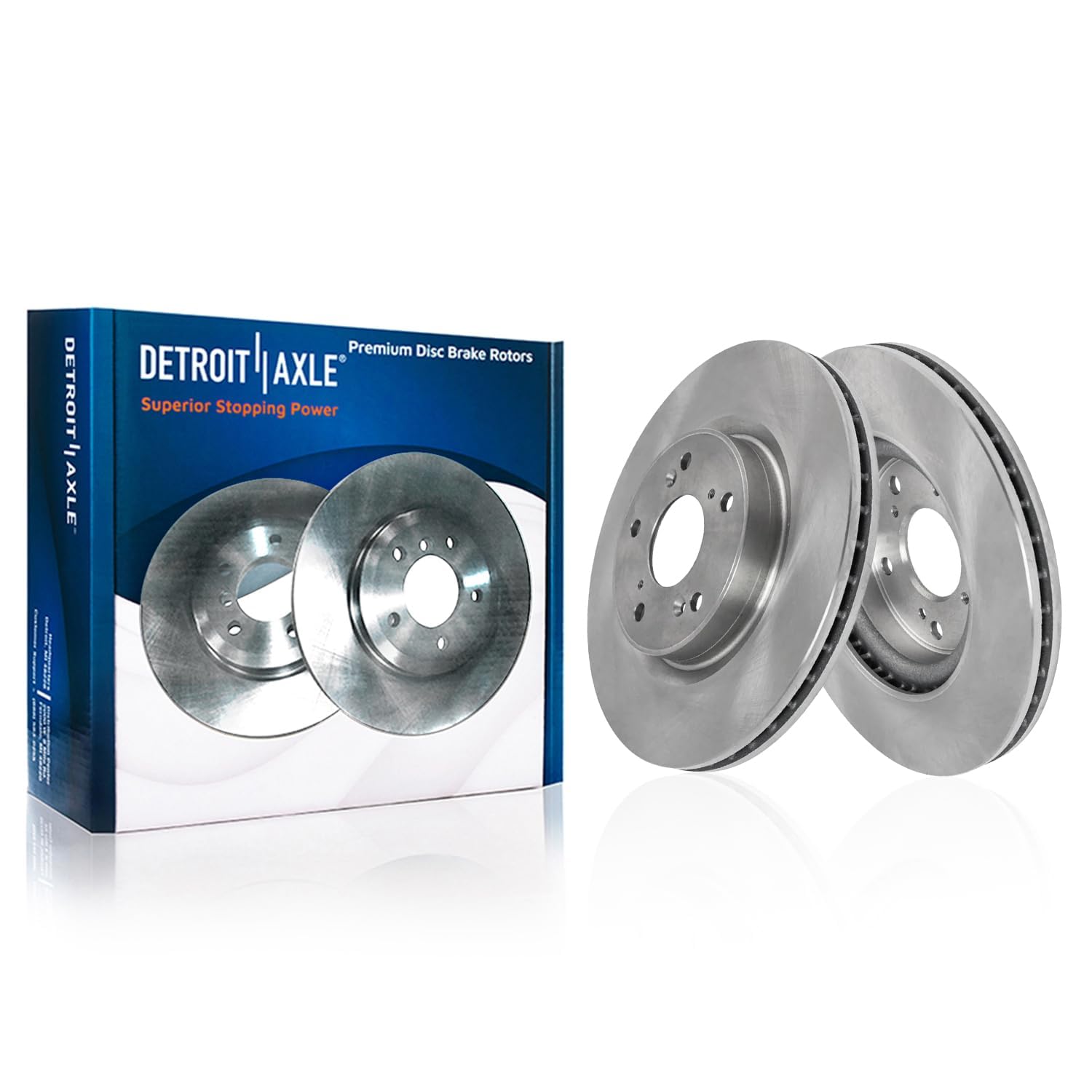 Detroit Axle - FWD Front Rear Disc Rotors Brake Pads Kit for 2012-16 Honda CR-V — image 4