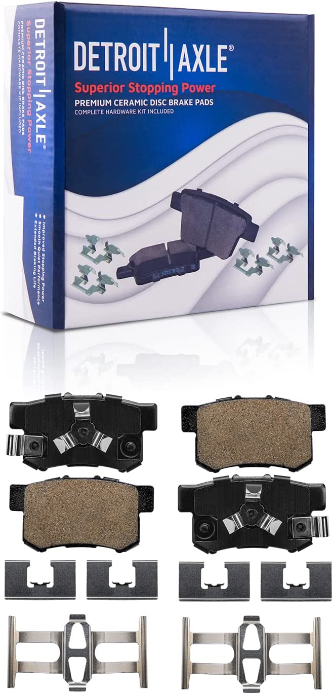 Detroit Axle - FWD Front Rear Disc Rotors Brake Pads Kit for 2012-16 Honda CR-V — image 7