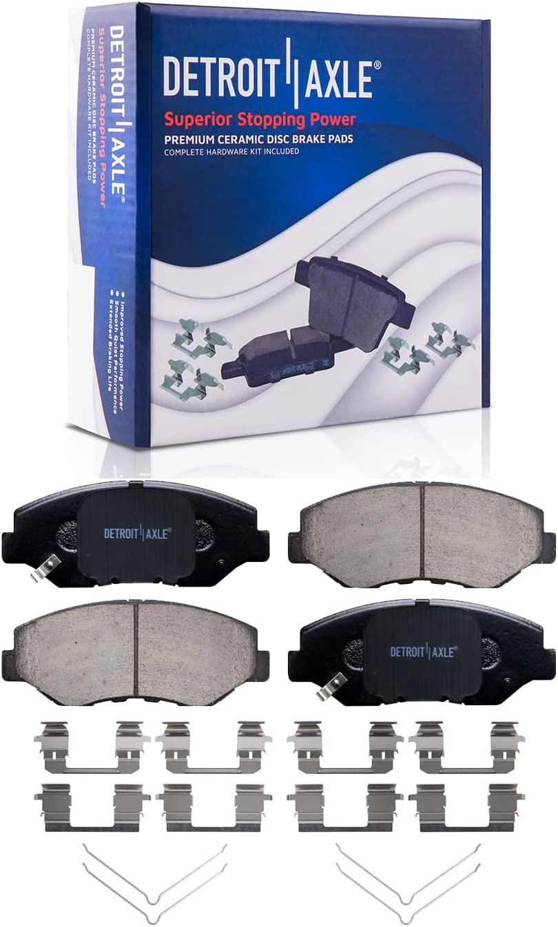 Detroit Axle - FWD Front Rear Disc Rotors Brake Pads Kit for 2012-16 Honda CR-V — image 6