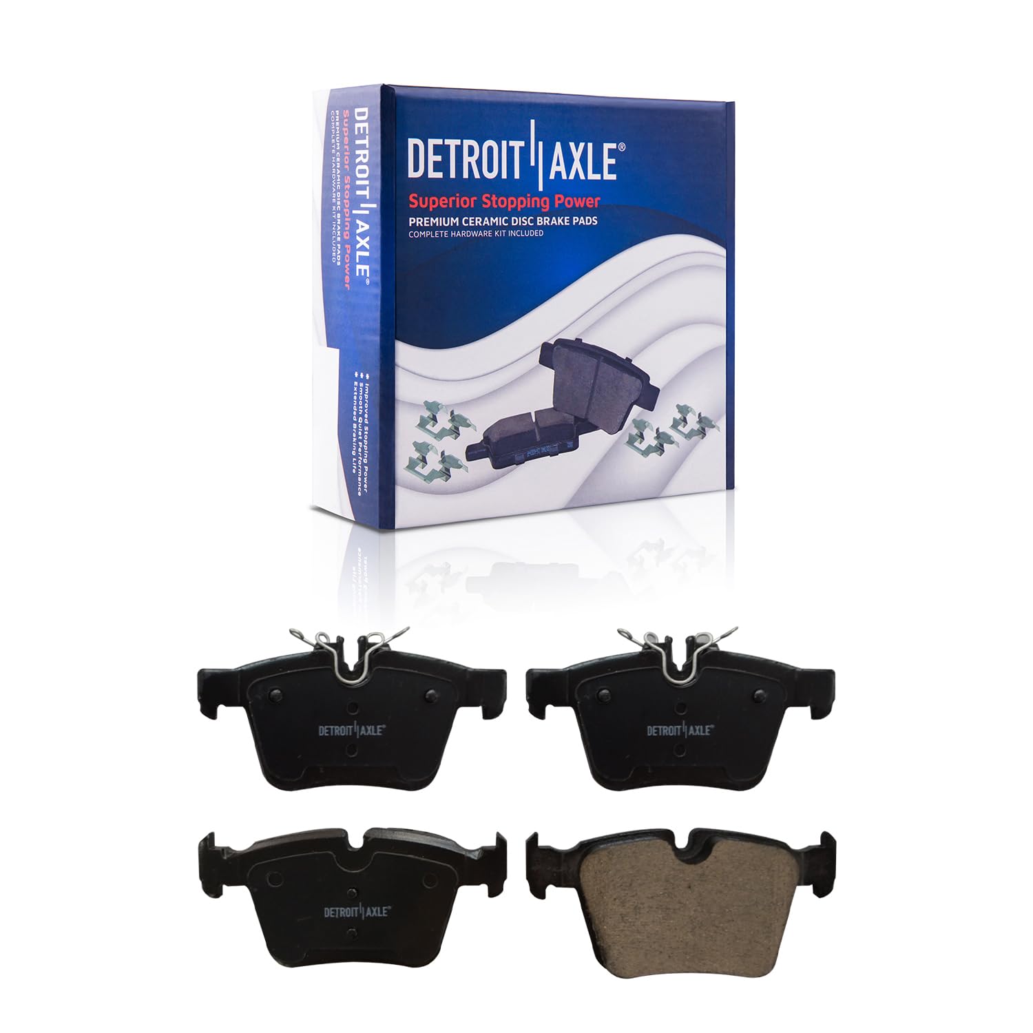 Detroit Axle - Front Rear Rotors Ceramic Brake Pads for Mercedes-Benz C300 — image 6