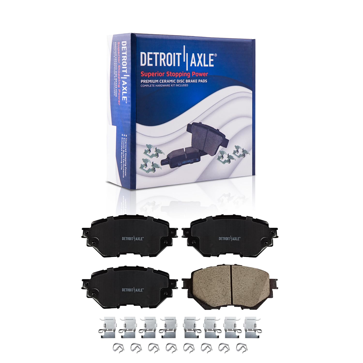 Detroit Axle - Front  Rear Drilled Rotors Brake Pads Kit for Mazda 3 Sport — image 6