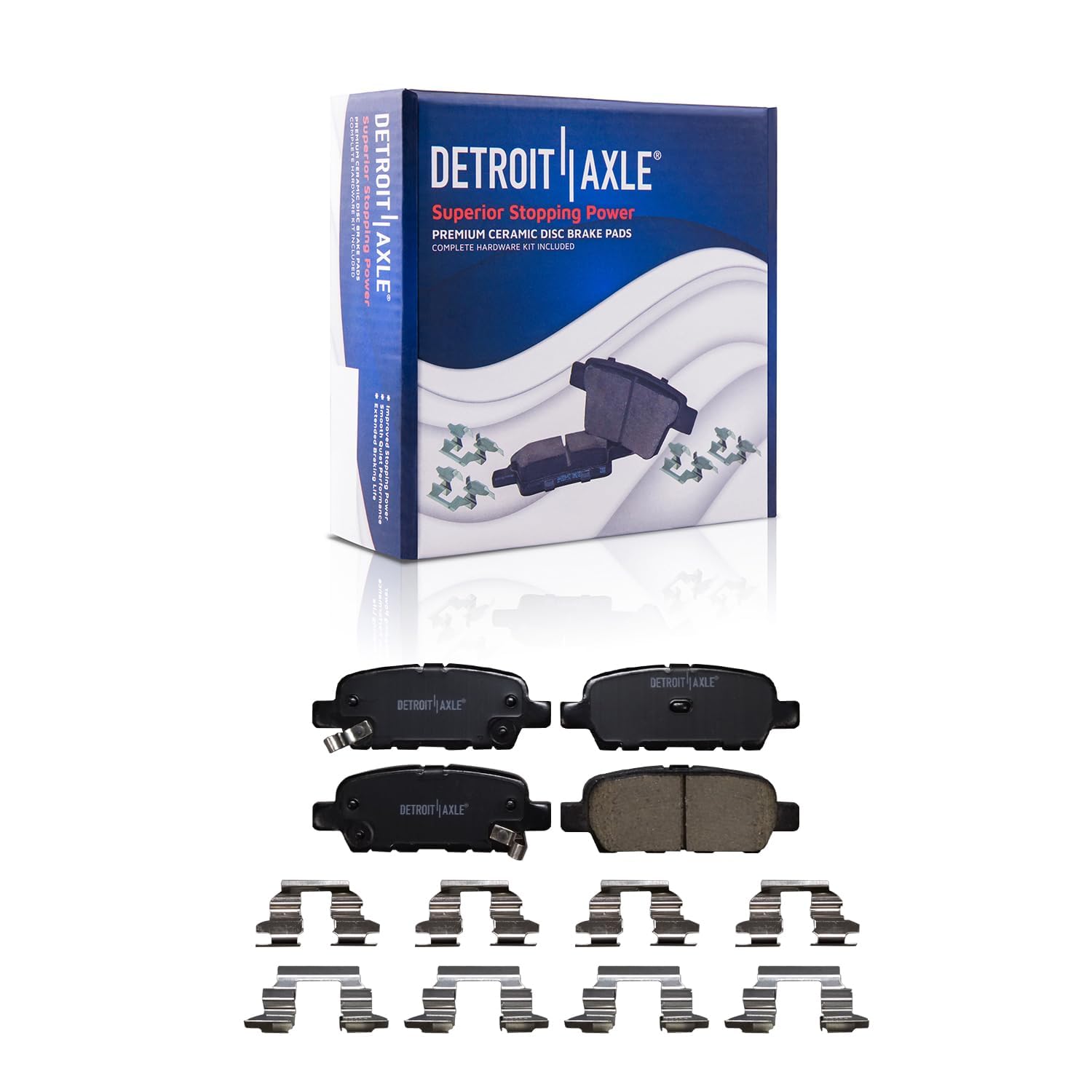 Detroit Axle - Front  Rear Disc Brake Rotors Kit for 2018-2019 Nissan Rogue — image 6