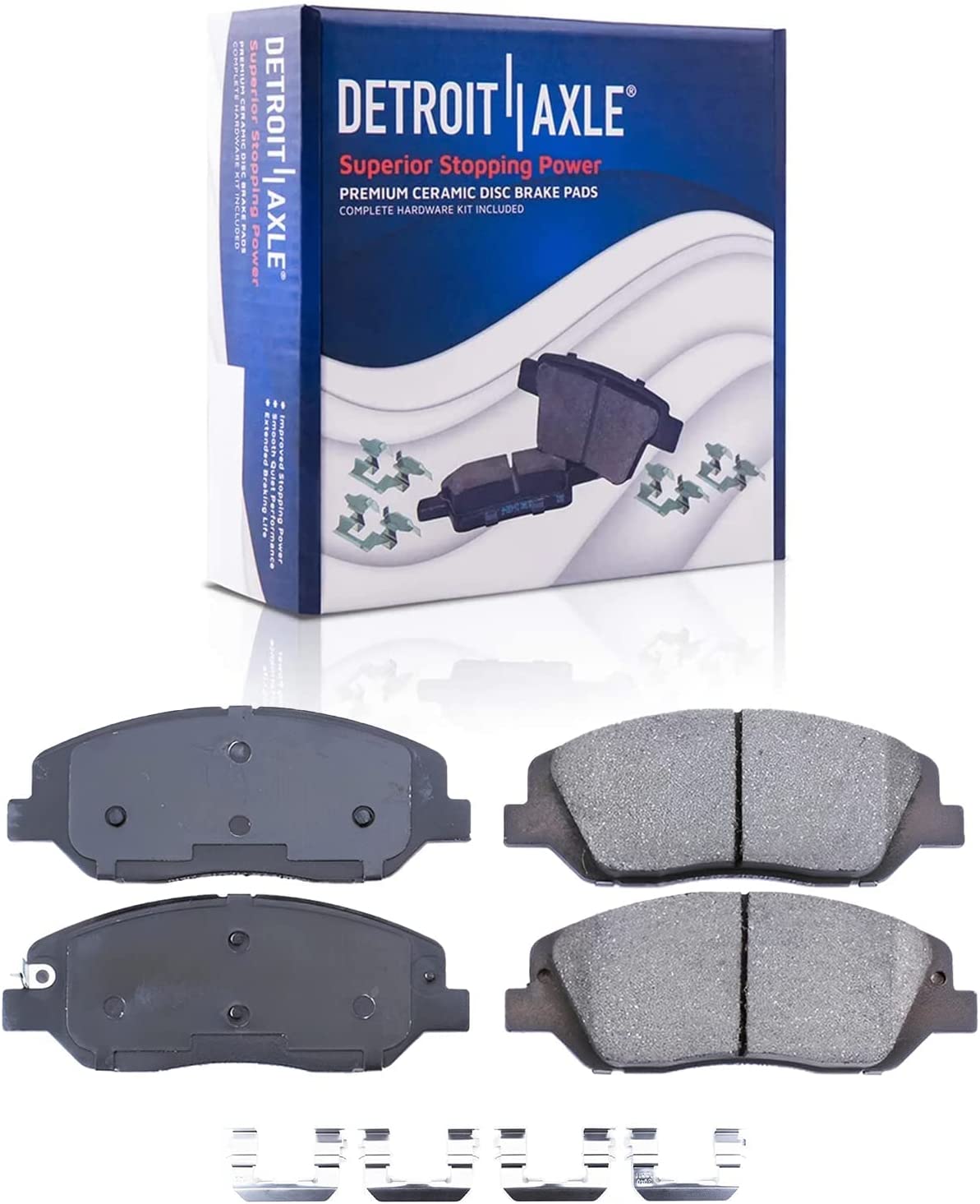 Detroit Axle - Front  Rear Drilled Rotors Brake Pads for Hyundai Santa Fe Xl — image 6