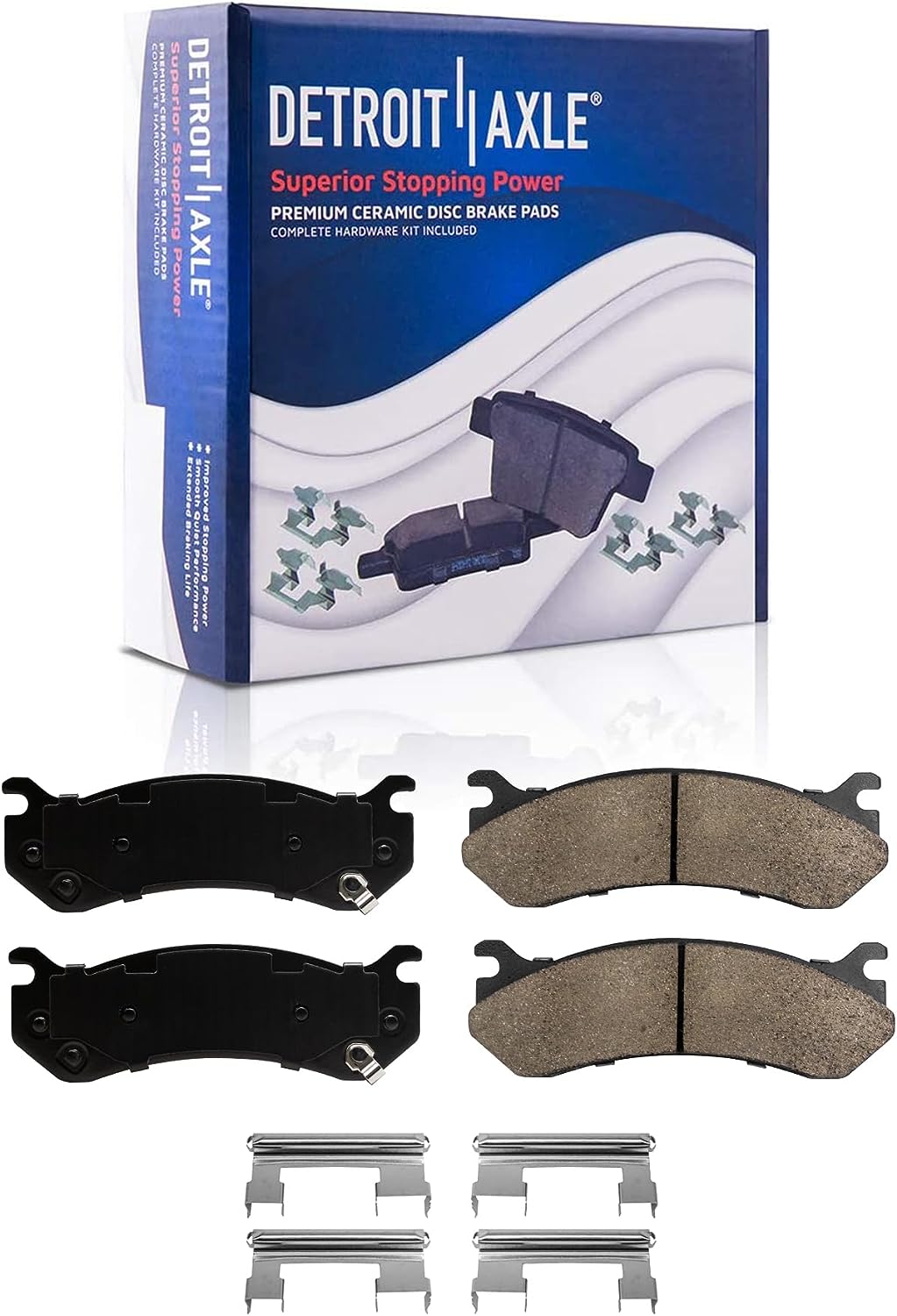Detroit Axle - Front  Rear Rotors Brake Pads for Tahoe Suburban Express 1500 — image 5