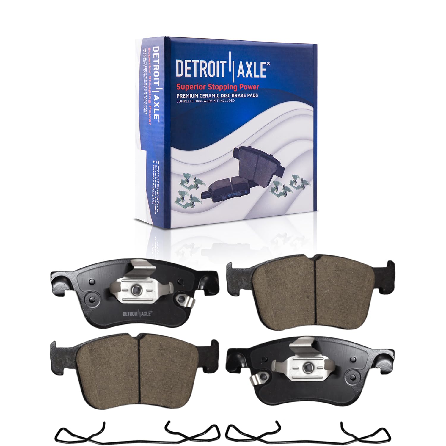 Detroit Axle - Front  Rear Disc Rotors Brake Pads for 2022-2023 Ford Maverick — image 6