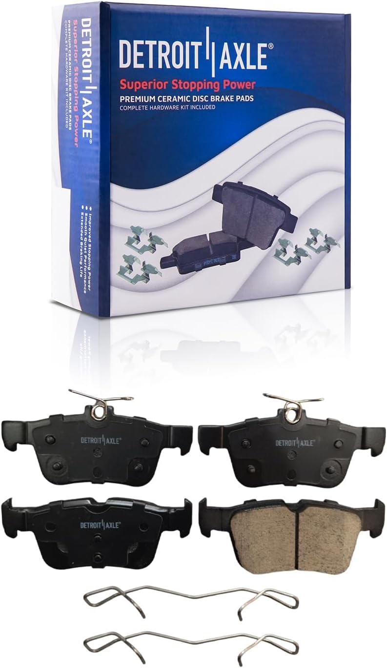 Detroit Axle - Front  Rear Disc Rotors Brake Pads for 2022-2023 Ford Maverick — image 7