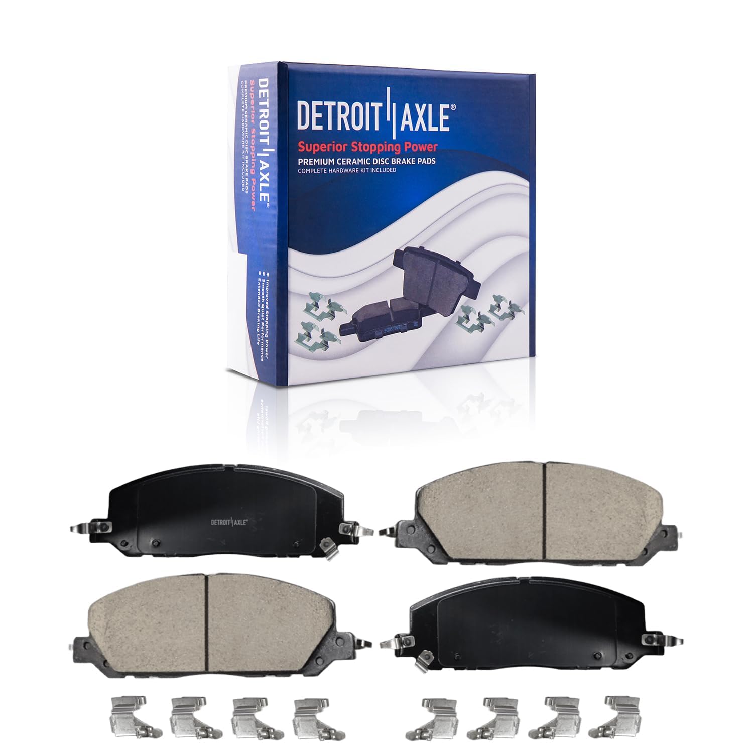 Detroit Axle - Front  Rear Drilled Rotors Brake Pads for Ford Explorer Aviator — image 6