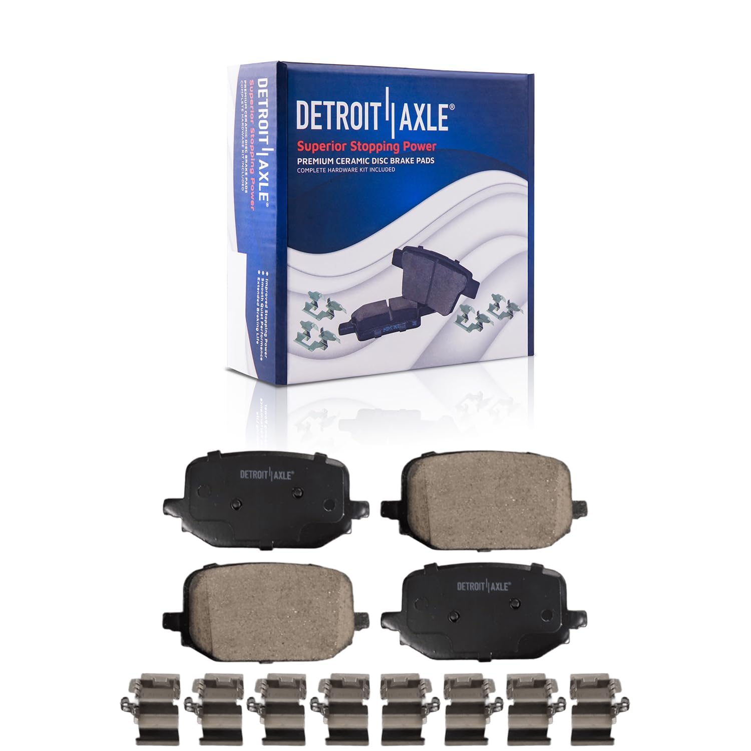 Detroit Axle - Front  Rear Rotors Ceramic Brake Pads for 2020-23 Ford Explorer — image 7