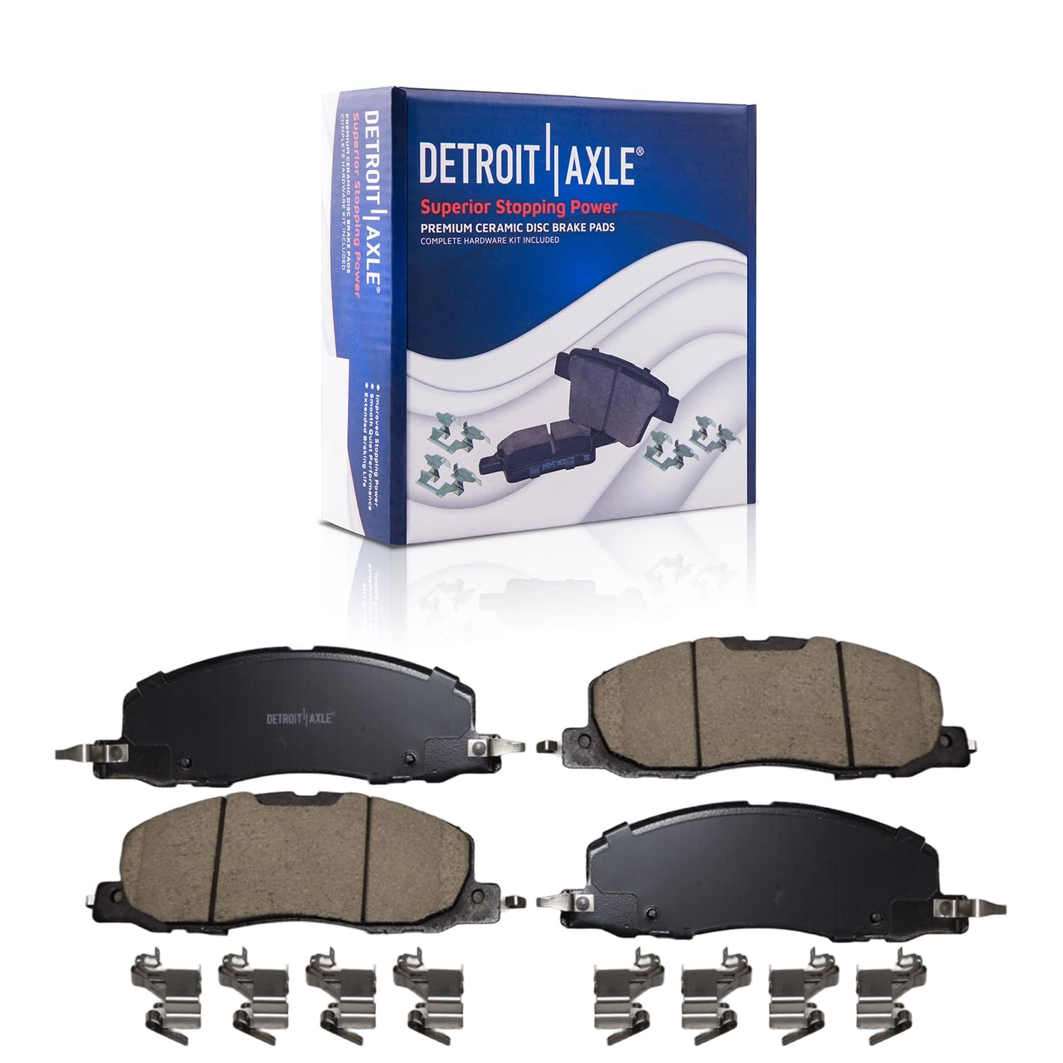 Detroit Axle - Front  Rear Rotors Ceramic Brake Pads for 2020-23 Ford Explorer — image 6