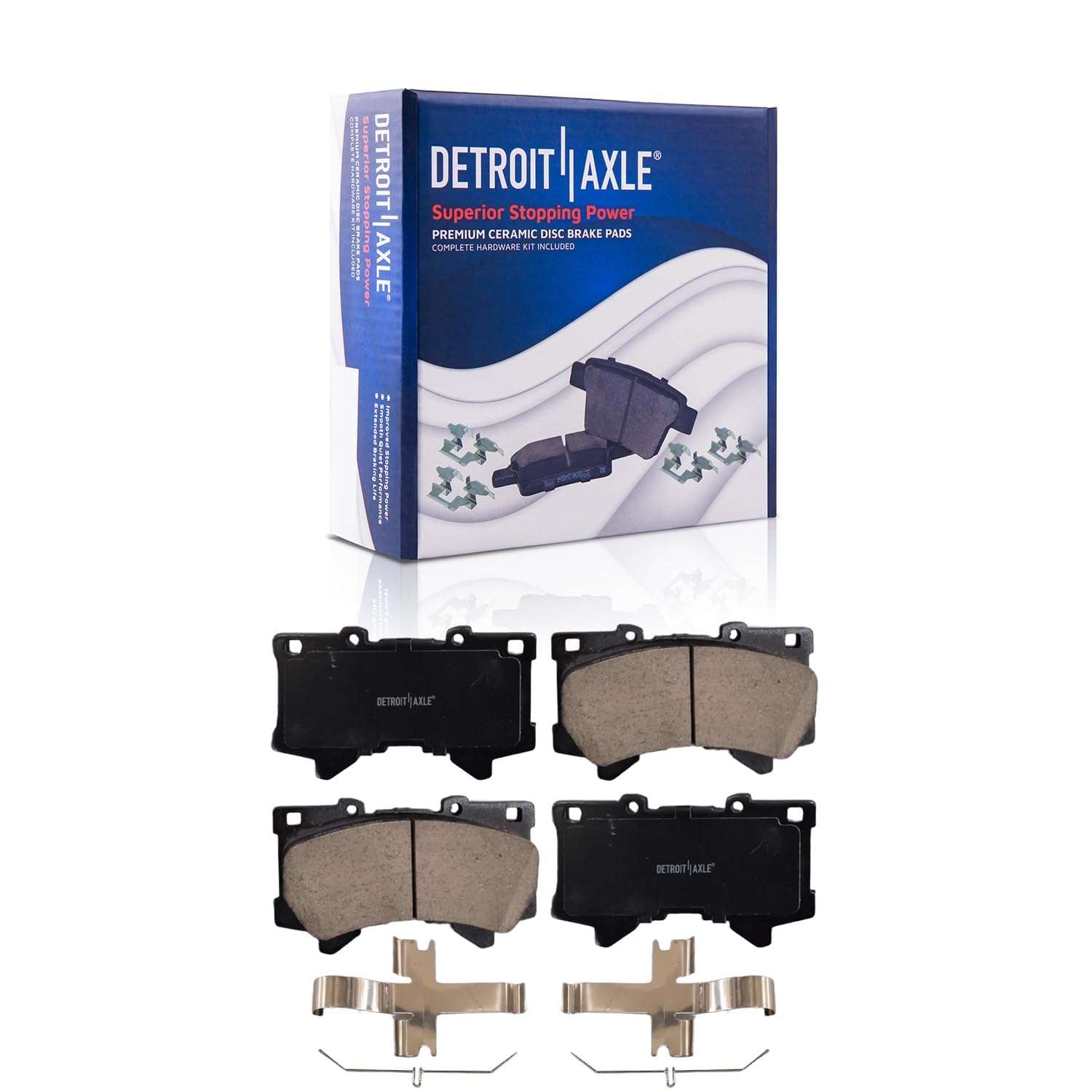 Detroit Axle - Front  Rear Rotors Brake Pads for Lexus LX600 Tundra Sequoia — image 6