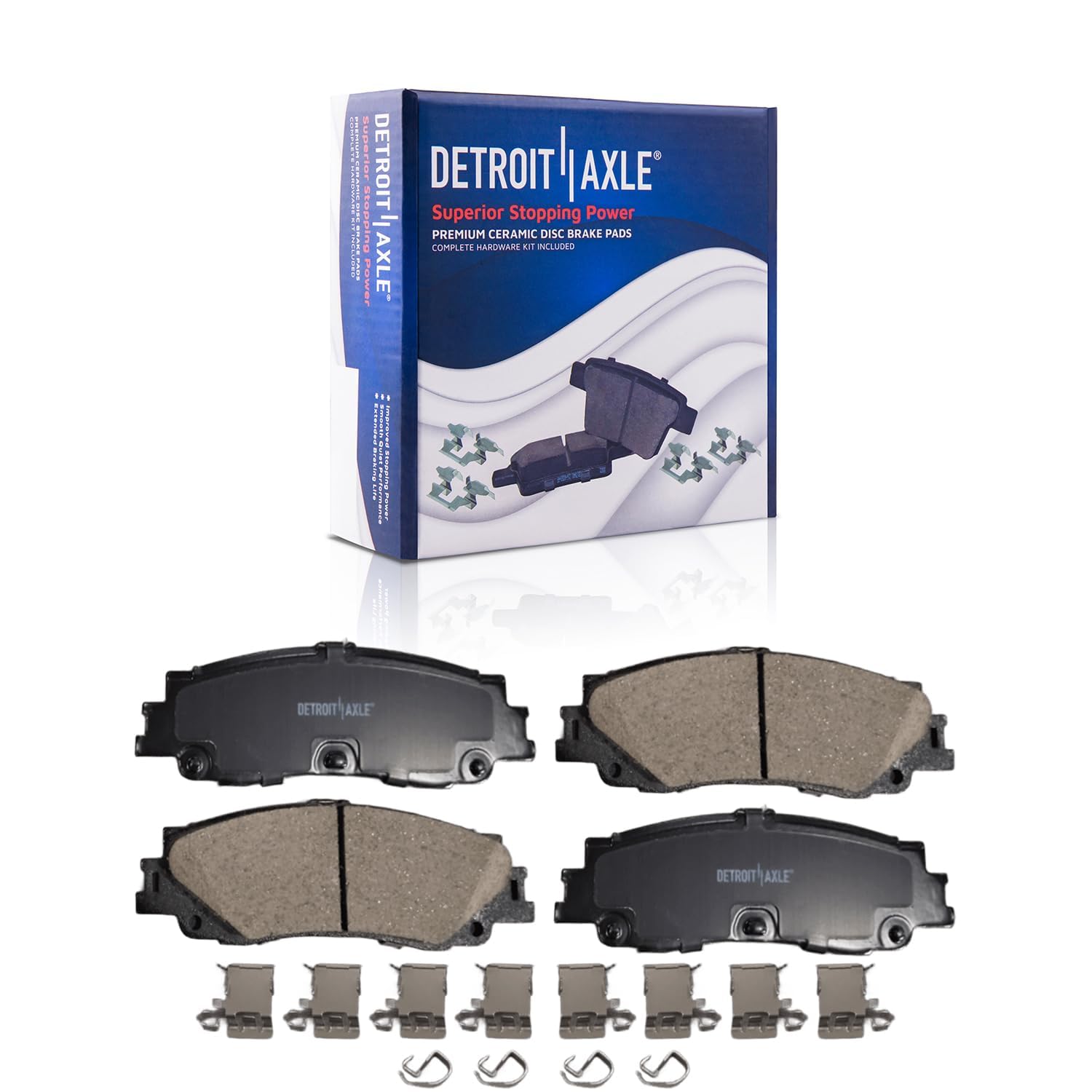 Detroit Axle - Front  Rear Drilled Rotors Brake Pads for LX600 Tundra Sequoia — image 7