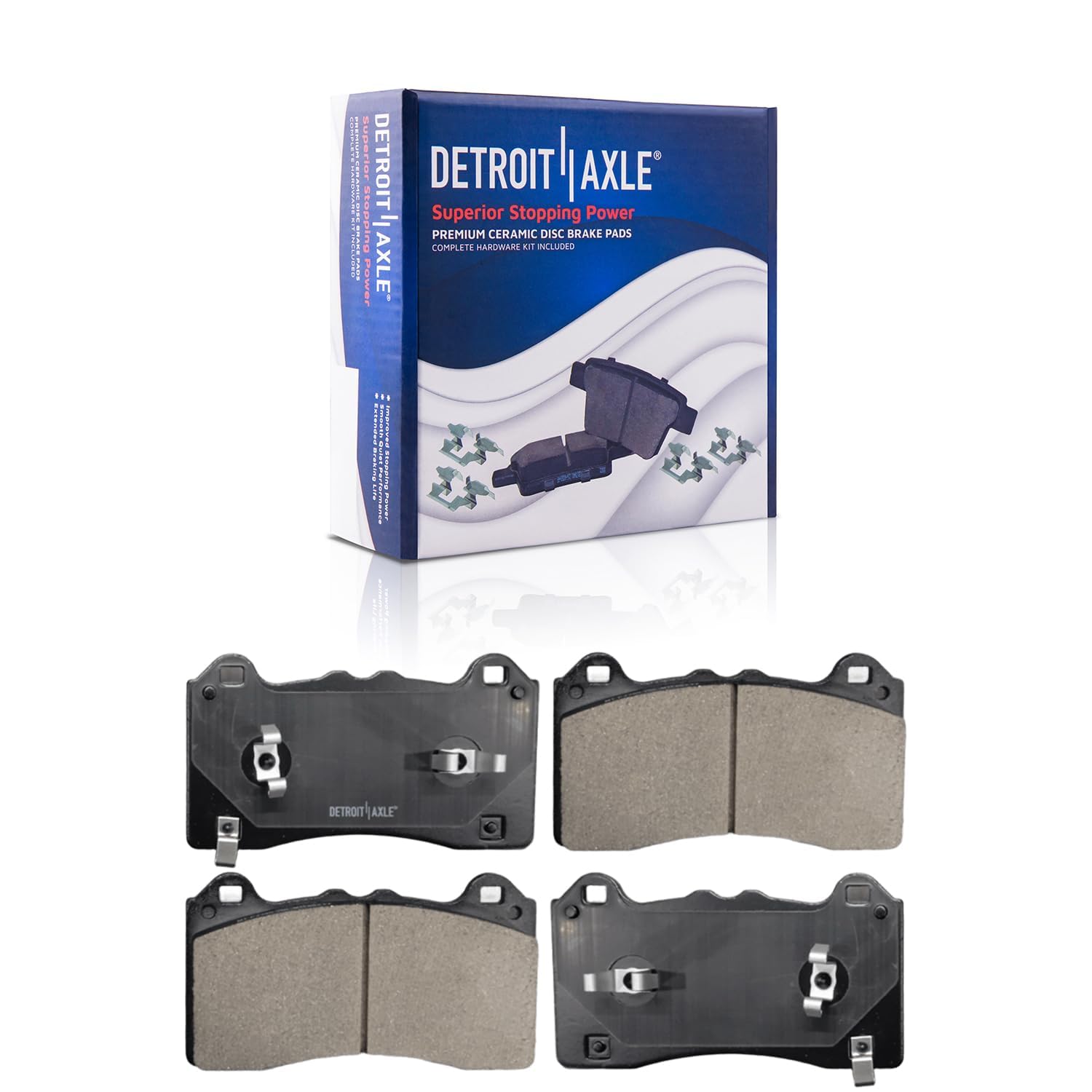 Detroit Axle - Front  Rear Rotors Brake Pads for 2021-2023 Ford Mustang Mach-E — image 6