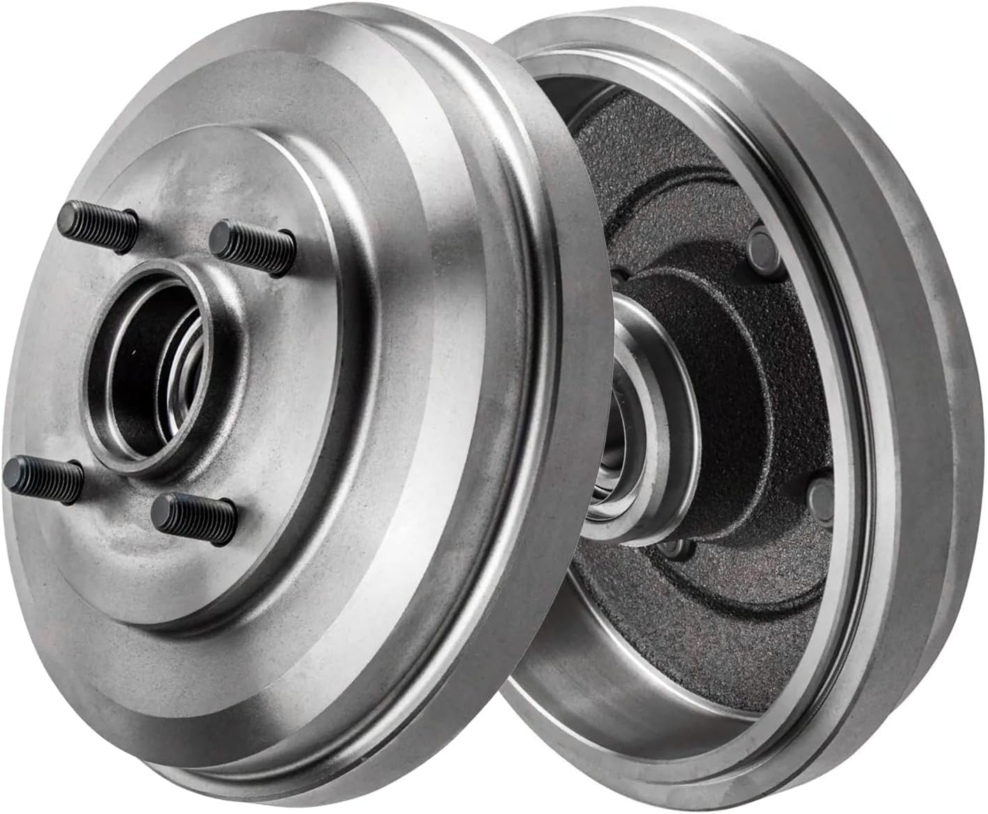 Detroit Axle - Front Drilled Rotors Brake Pads Rear Drums Shoes for 09-11 Focus — image 5