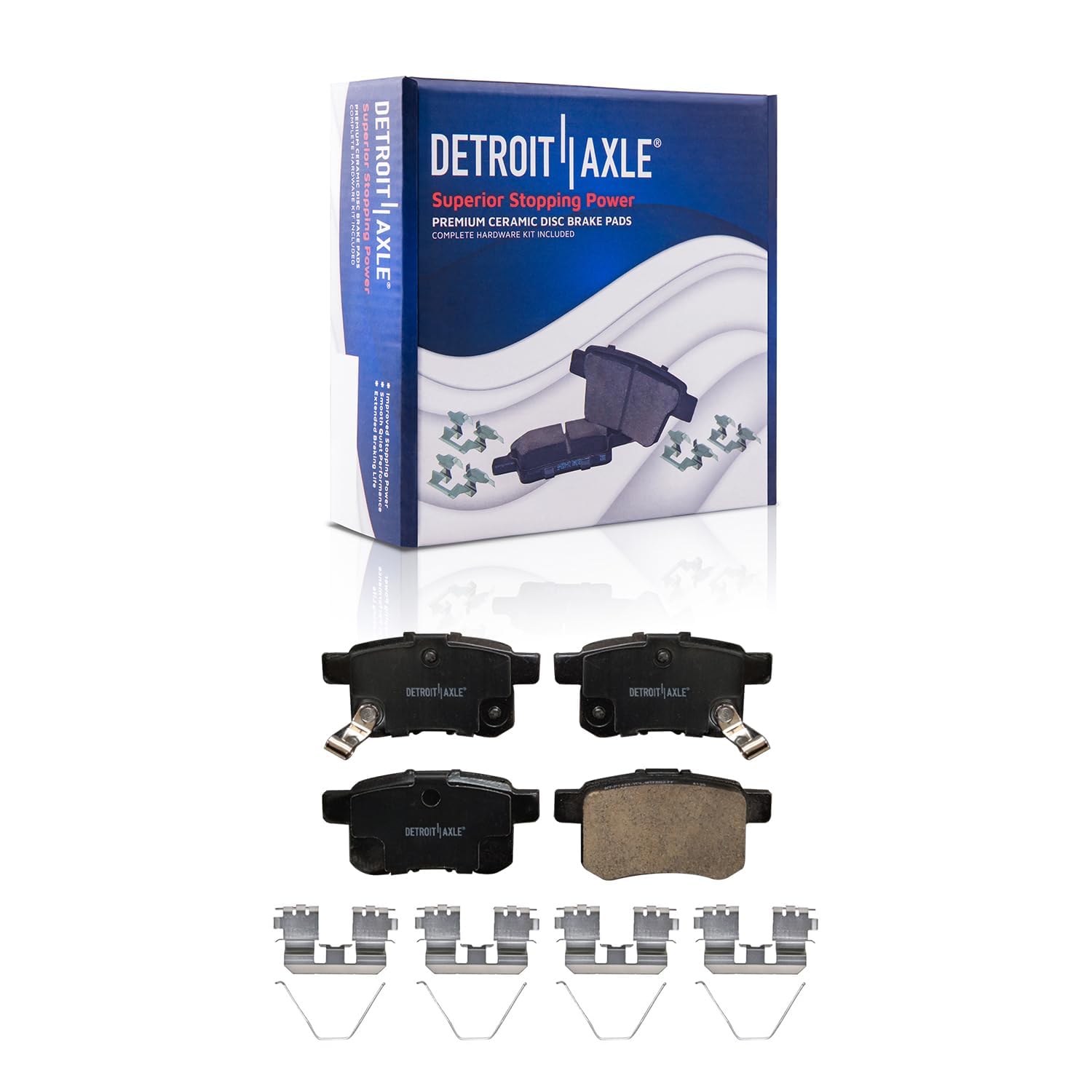 Detroit Axle - Front Rear Disc Rotors and Ceramic Brake Pads for Honda Accord — image 7