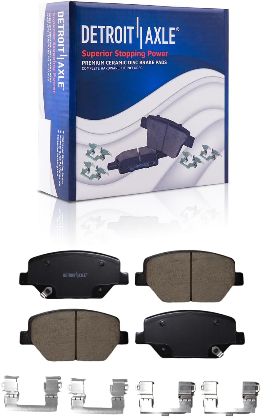 Detroit Axle - Front Rear Disc Rotors Ceramic Brake Pads for 16-18 Chevy Camaro — image 6