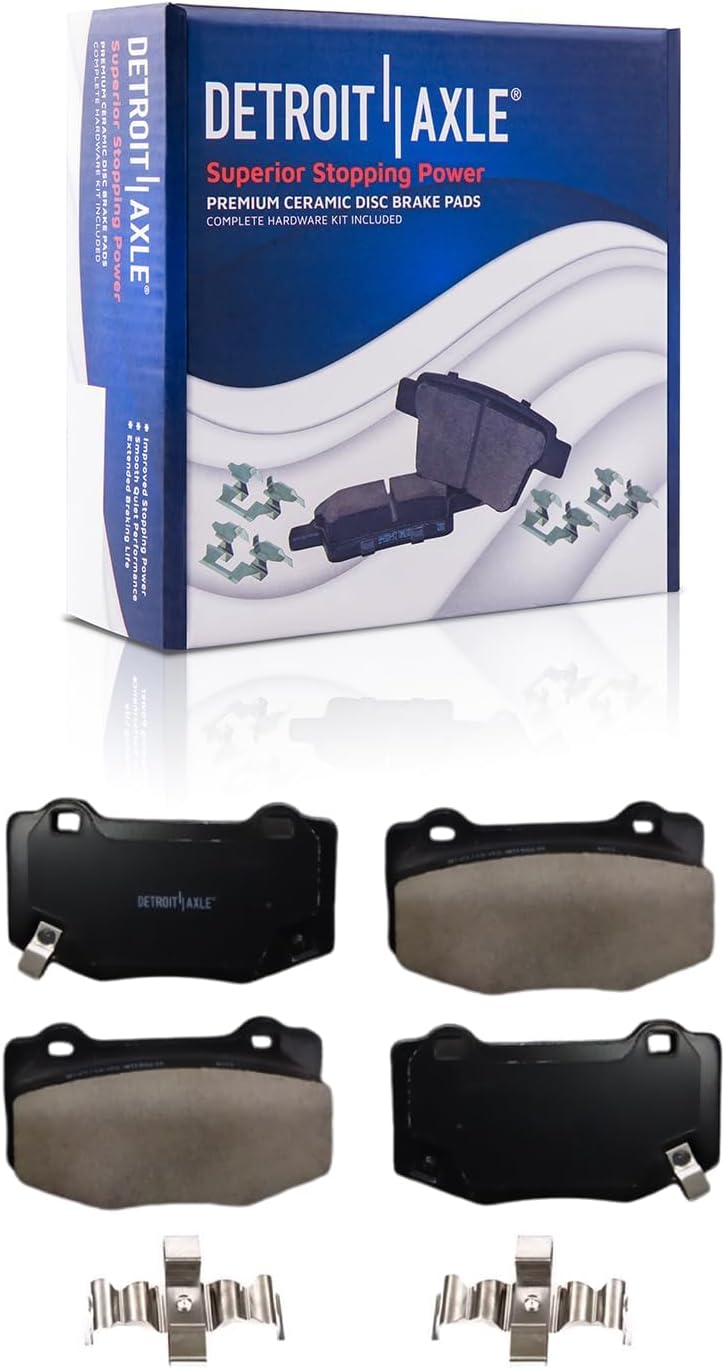 Detroit Axle - Front Rear Drilled Rotors and Ceramic Brake Pads for Chevy Camaro — image 7