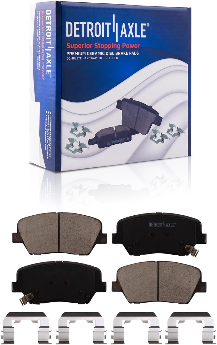 Detroit Axle - Front Rear Disc Rotors Ceramic Brake Pads for Sorento Santa Fe XL — image 6