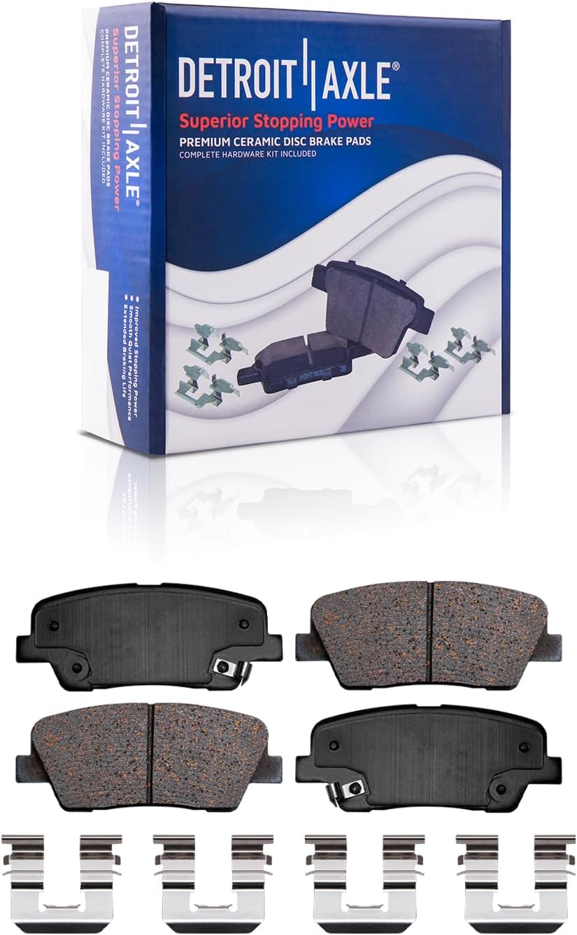 Detroit Axle - Front Rear Disc Rotors Ceramic Brake Pads for Sorento Santa Fe XL — image 7