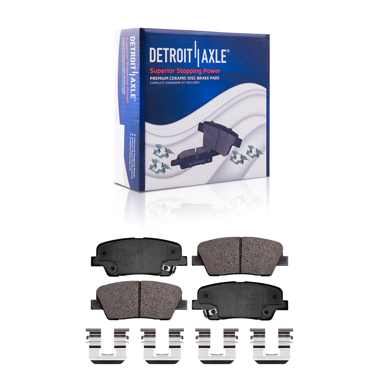 Detroit Axle - Front Rear Drilled Rotors Brake Pads Kit for Sorento Santa Fe XL — image 7