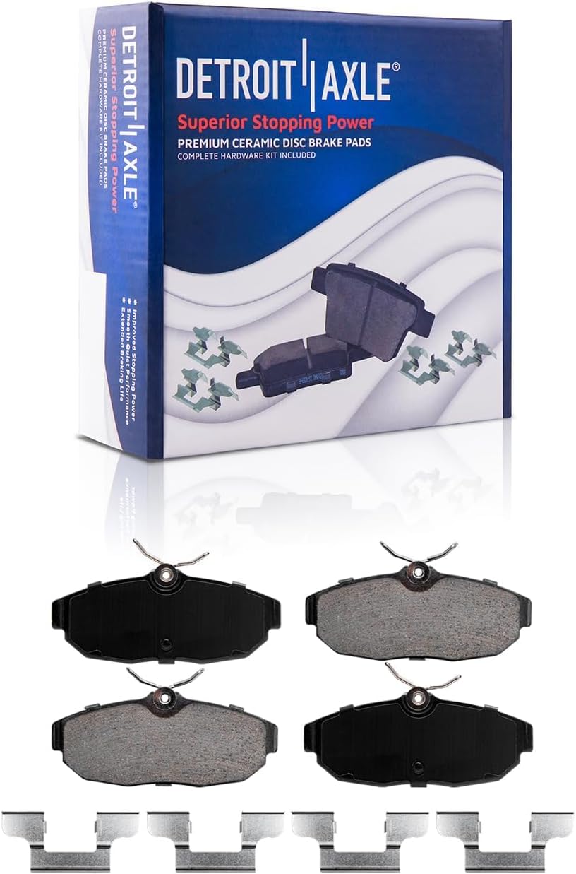 Detroit Axle - Front Rear Drilled Rotors and Ceramic Brake Pads for Ford Mustang — image 7