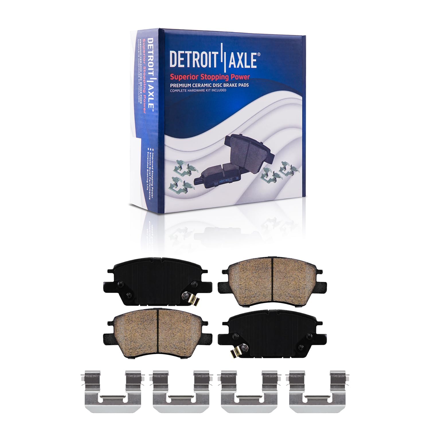 Detroit Axle - Front  Rear Rotors Brake Pads for Chevrolet Cruze Bolt EV Volt — image 6