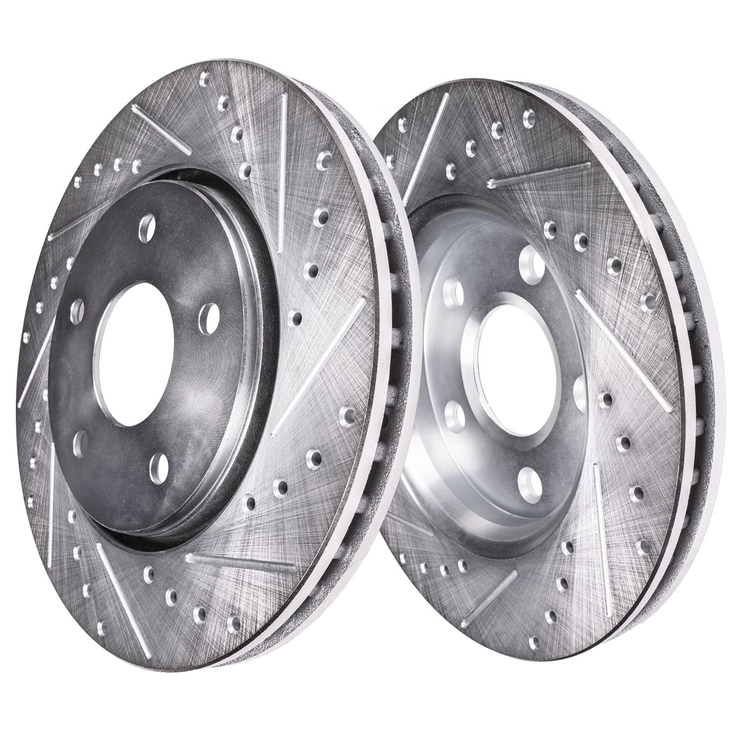 Detroit Axle - Front  Rear Drilled Rotors Brake Pads for S60 V60 V90 XC60 XC90 — image 5