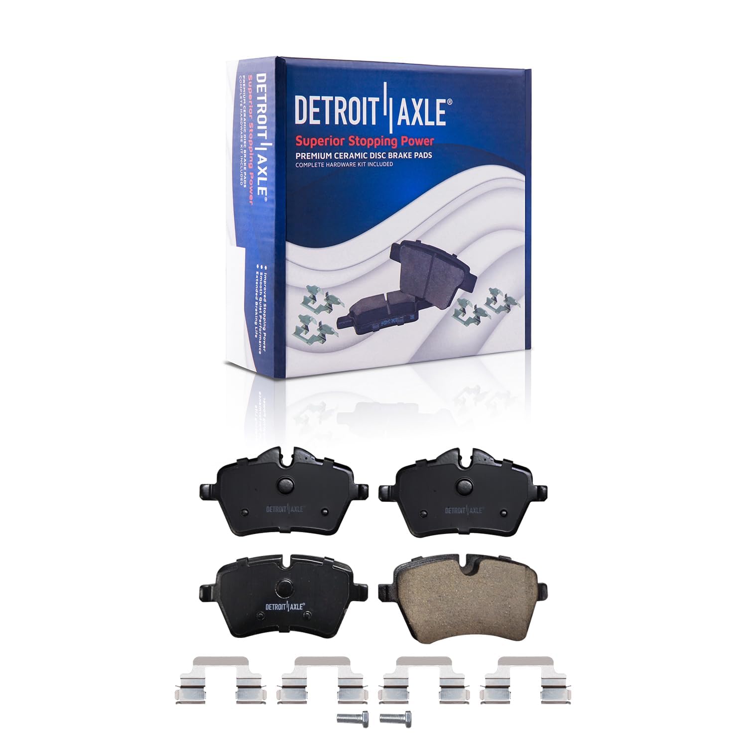 Detroit Axle - Front  Rear Drilled Rotors Brake Pads for Mini Cooper Countryman — image 6