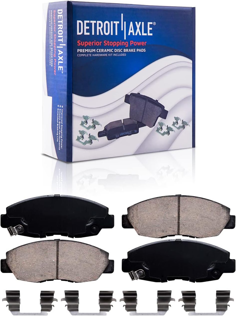 Detroit Axle - Front Drilled Rotors Pads Rear Drums Shoes for 01-05 Honda Civic — image 5