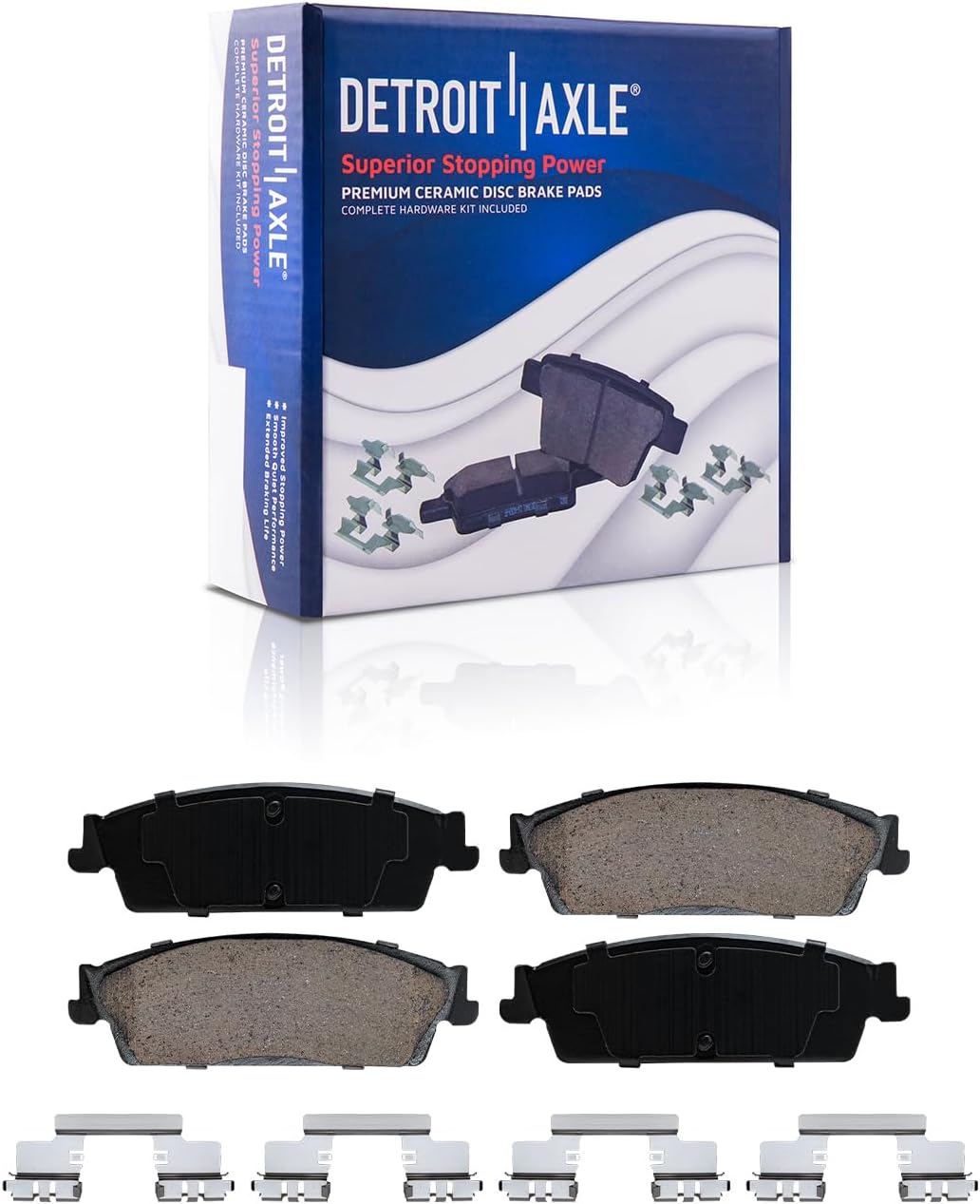 Detroit Axle - Front  Rear Rotors Brake Pads for Tahoe Silverado Sierra 1500 — image 7