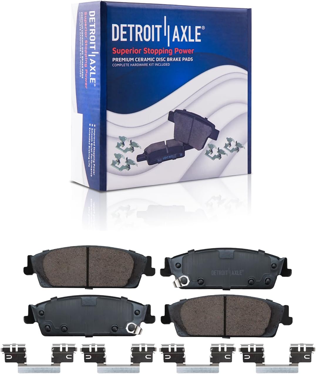 Detroit Axle - Front  Rear Rotors Brake Pads for Escalade Silverado Sierra 1500 — image 7