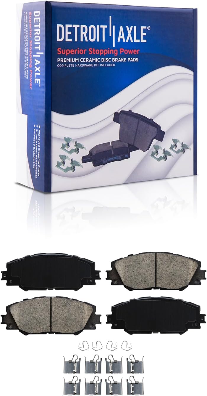 Detroit Axle - Front  Rear Drilled Rotors Brake Pads for Pontiac Vibe Matrix — image 6