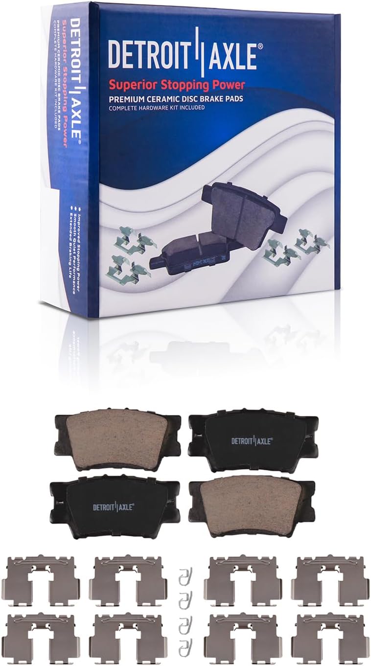 Detroit Axle - Front  Rear Rotors Brake Pads for Pontiac Vibe Toyota Matrix — image 7