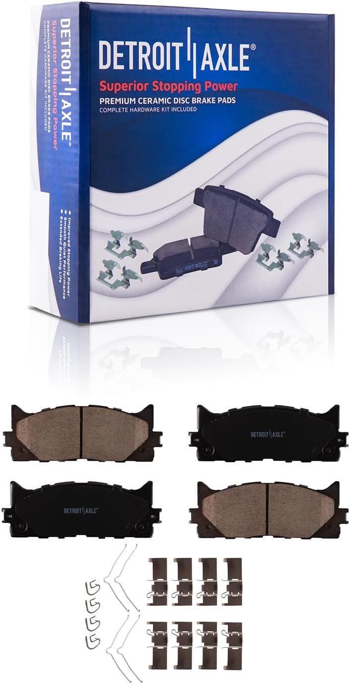 Detroit Axle - Front  Rear Rotors Brake Pads for Camry Avalon ES350 ES300h — image 6