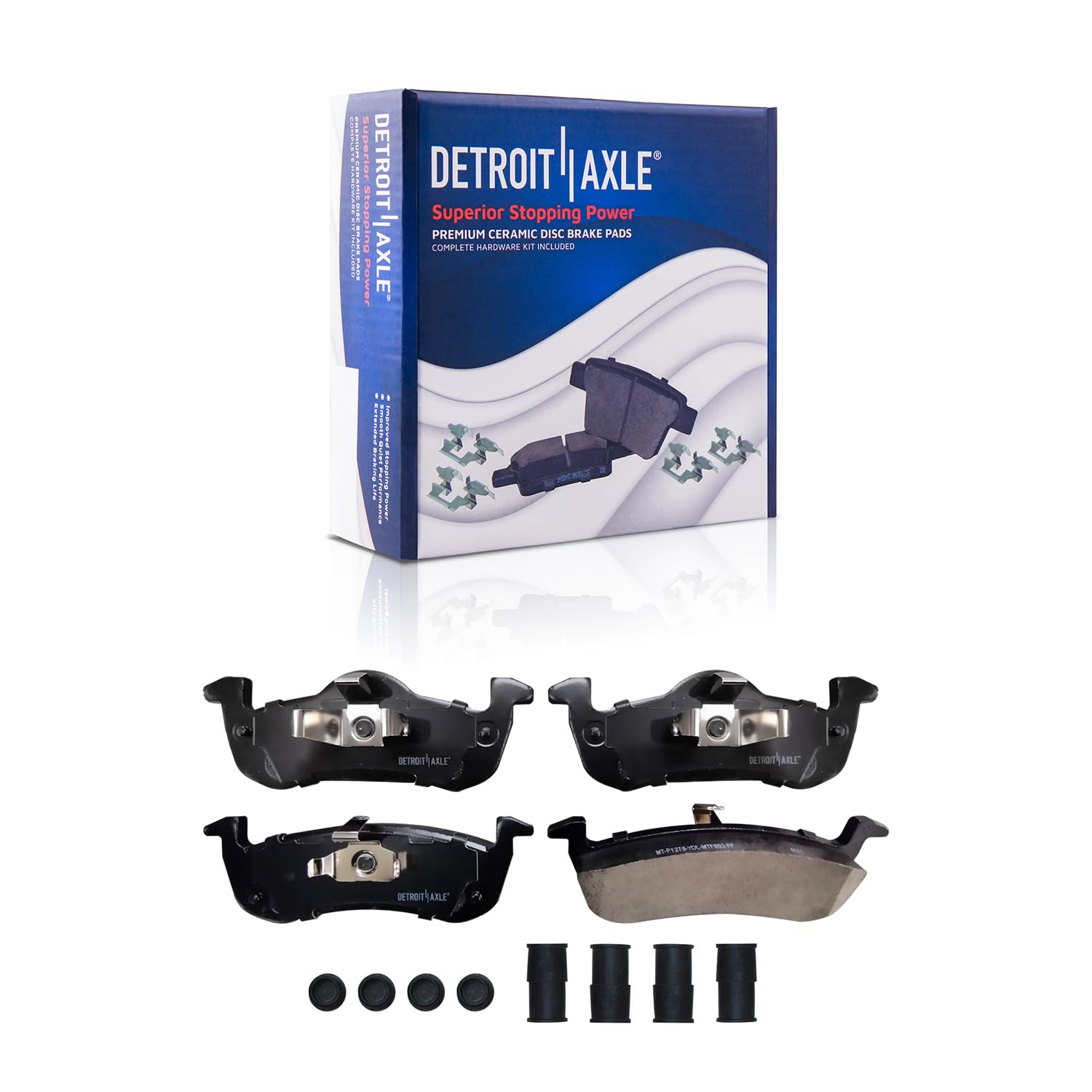 Detroit Axle - Front  Rear Drilled Rotors Brake Pads for Expedition Navigator — image 7