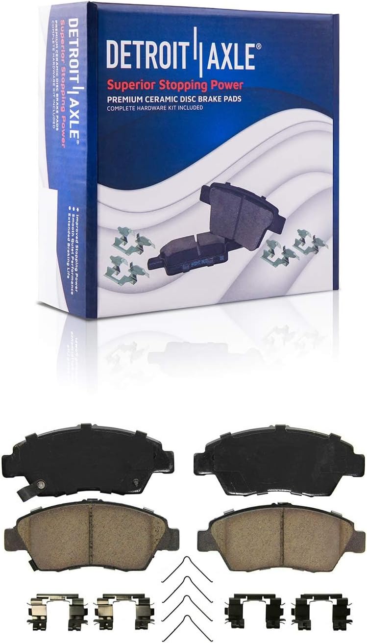 Detroit Axle - Front Rotors Brake Pads Rear Drums Shoes for 2009-2013 Honda Fit — image 5