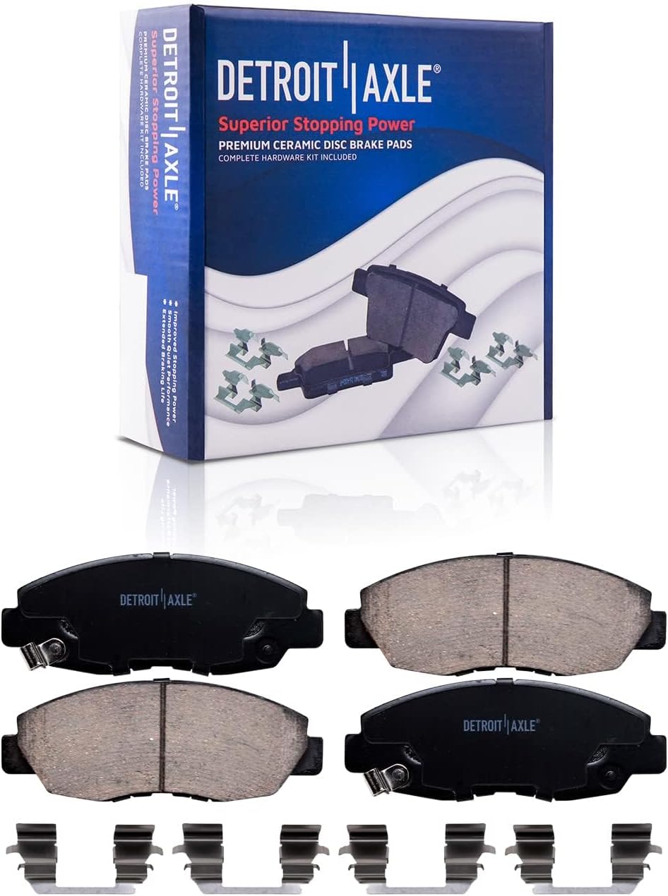 Detroit Axle - Front Drilled Rotors Pads Rear Drums Shoes for 06-11 Honda Civic — image 5