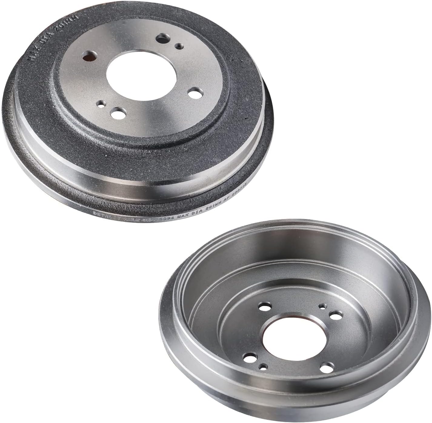 Detroit Axle - Front Drilled Rotors Pads Rear Drums Shoes Kit for Honda Insight — image 6
