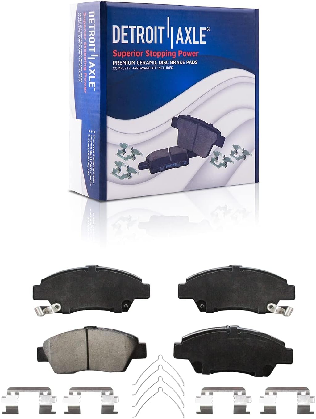 Detroit Axle - Front Rotors Brake Pads Rear Drums Shoes for 2009-2013 Honda Fit — image 5