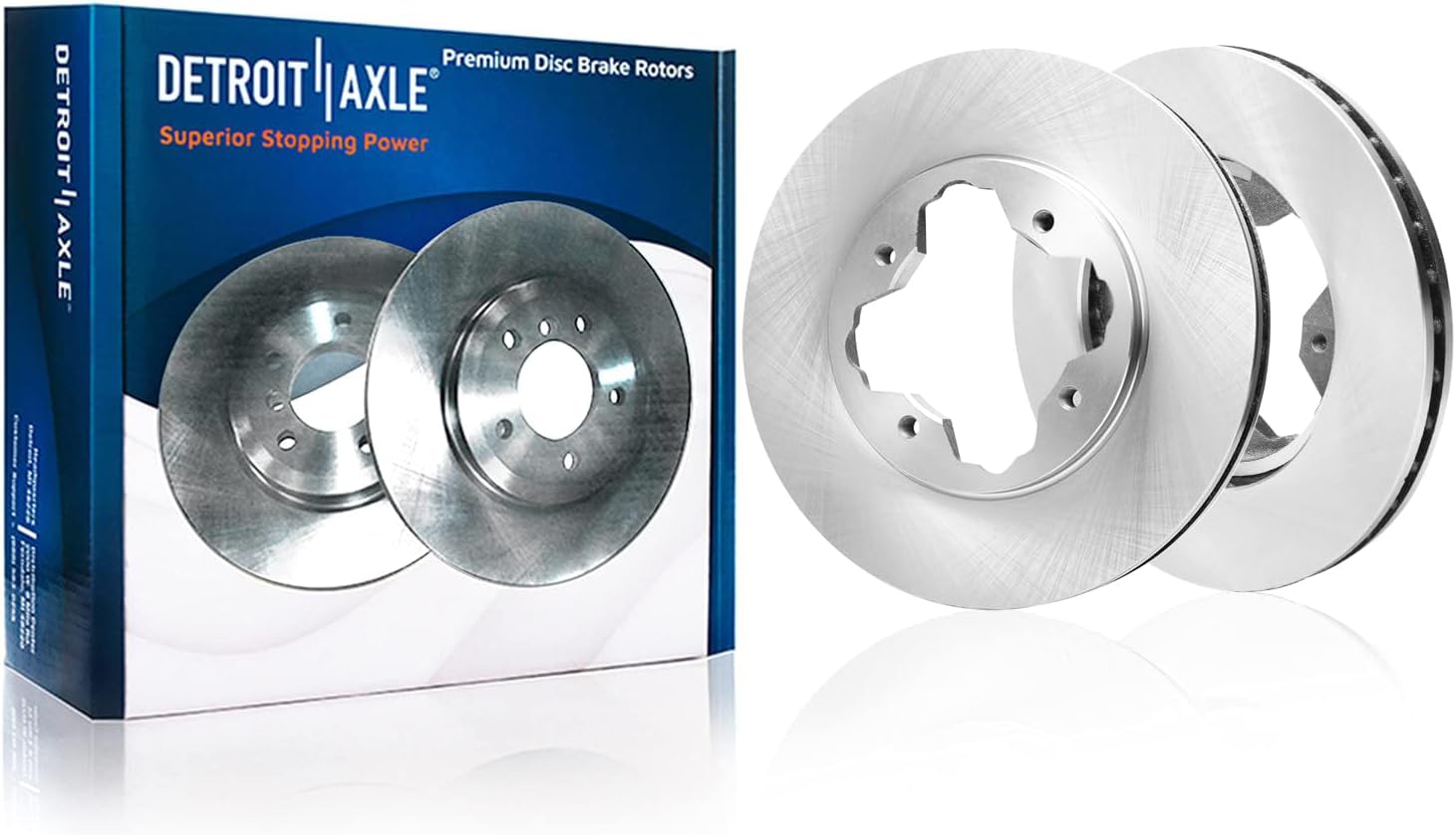Detroit Axle - Front  Rear Rotors Ceramic Brake Pads for Acura CL Honda Accord — image 4