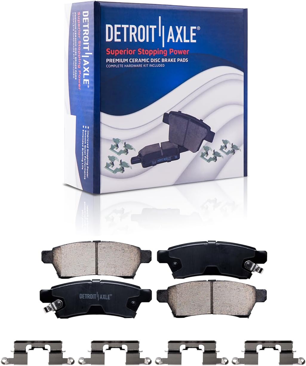 Detroit Axle - Front  Rear Drilled Rotors Brake Pads for Nissan Frontier Xterra — image 7